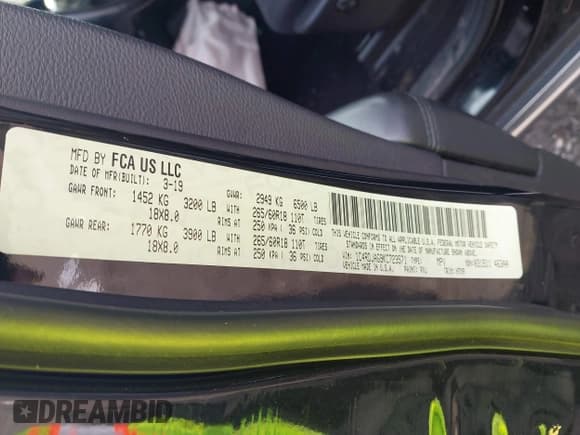 ✅ 2019 Dodge Durango SXT Plus • VIN: 1C4RDJAG9KC723571 • Lot: 42018505. Wystawiony na IAAI z przebiegiem 54 490 mil. Bezpłatny archiwum sprzedaży aukcyjnych z USA i szczegółowy raport historii pojazdu na DreamBid. Zdjęcie 9.