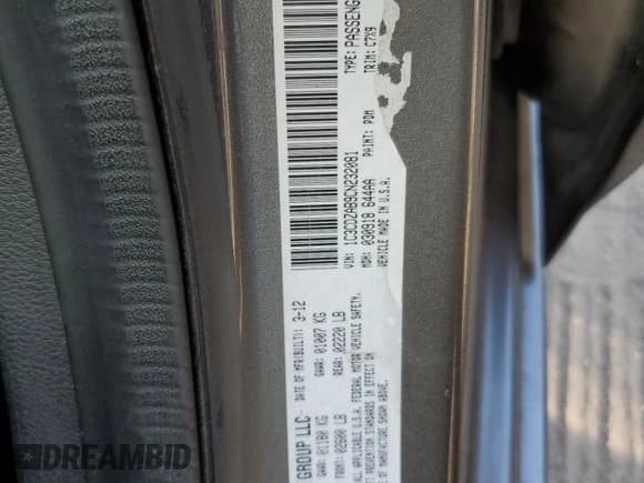 ✅ 2012 Dodge Avenger SE • VIN: 1C3CDZAB9CN232081 • Lot: 78297244. Wystawiony na Copart z przebiegiem 139 142 mil. Bezpłatny archiwum sprzedaży aukcyjnych z USA i szczegółowy raport historii pojazdu na DreamBid. Zdjęcie 14.