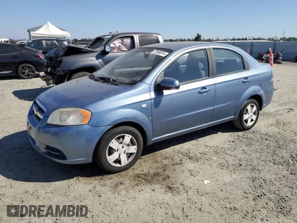 2007 Chevrolet Aveo LS z VIN KL1TD56617B119529, wystawiony jako Copart lot #72586614 z przebiegiem 107 562 mil mil oraz Szkoda całkowita • Salvage title. Historia ofert i sprzedaży dostępna na DreamBid. Obrazek 1.