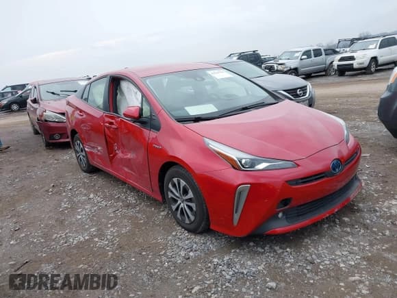 ✅ 2022 Toyota Prius LE • VIN: JTDL9MFU9N3035002 • Lot: 41512794. Listed on IAAI with 39,740 mi. Free auction sales archive from the USA and detailed vehicle history report at DreamBid. Image 1.