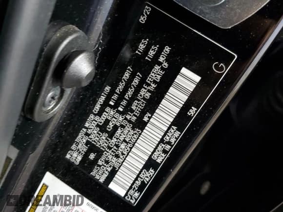 ✅ 2023 Toyota 4Runner SR5 Premium • VIN: JTENU5JR5P6160673 • Lot: 85908035. Listed on Copart with 45,344 mi. Free auction sales archive from the USA and detailed vehicle history report at DreamBid. Image 14.