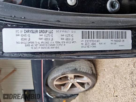 2014 Dodge Challenger R/T с VIN 2C3CDYBT5EH310871, выставлен на аукционе Copart как лот 63413965 с пробегом 95 604 миль миль и Чистый • Clean title. История ставок и продаж доступна на DreamBid. Изображение 12.