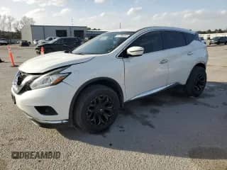 2017 Nissan Murano SL с VIN 5N1AZ2MH4HN177358, выставлен на аукционе Copart как лот 47780265 с пробегом 97 520 миль миль и Списание • Salvage title. История ставок и продаж доступна на DreamBid. Изображение 1.