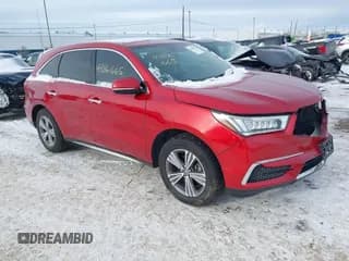✅ 2019 Acura MDX • VIN: 5J8YD3H31KL002821 • Lot: 43861665. Listed on IAAI with 71,823 mi. Free auction sales archive from the USA and detailed vehicle history report at DreamBid. Image 1.