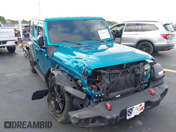 ✅ 2020 Jeep Wrangler Unlimited Sport S • VIN: 1C4HJXDGXLW317222 • Лот: 42202092. Опубликован ранее на IAAI с пробегом 30 854 миль. Бесплатный доступ к архиву аукционных продаж из США и подробный отчёт об истории автомобиля на DreamBid. Изображение 6.