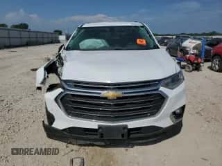 2018 Chevrolet Traverse LT Cloth z VIN 1GNERGKW5JJ248639, wystawiony jako Copart lot #68451285 z przebiegiem Nie podano mil oraz Szkoda całkowita • Salvage title. Historia ofert i sprzedaży dostępna na DreamBid. Obrazek 5.