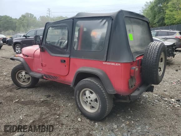 ✅ 1992 Jeep Wrangler • VIN: 2J4FY19P9NJ505484 • Lot: 81412605. Listed on Copart with 257,235 mi. Free auction sales archive from the USA and detailed vehicle history report at DreamBid. Image 2.