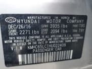 ✅ 2017 Hyundai Ioniq Blue • VIN: KMHC65LC1HU022409 • Lot: 82265615. Listed on Copart with 83,392 mi. Free auction sales archive from the USA and detailed vehicle history report at DreamBid. Image 12.