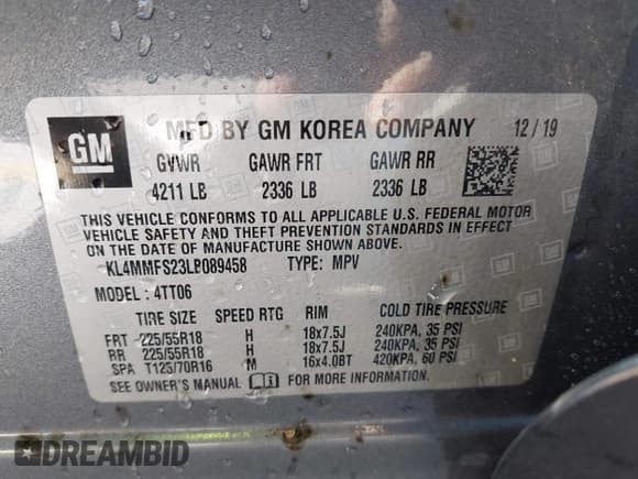 ✅ 2020 Buick Encore GX Essence • VIN: KL4MMFS23LB089458 • Lot: 42205219. Listed on IAAI with 26,861 mi. Free auction sales archive from the USA and detailed vehicle history report at DreamBid. Image 9.