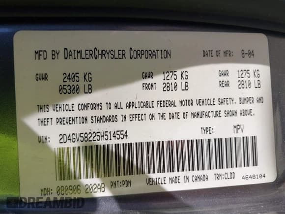 ✅ 2005 Dodge Magnum RT • VIN: 2D4GV58225H514554 • Lot: 43326654. Listed on IAAI with 286,863 mi. Free auction sales archive from the USA and detailed vehicle history report at DreamBid. Image 9.