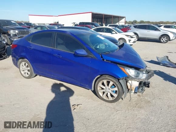 ✅ 2013 Hyundai Accent GLS • VIN: KMHCU4AE3DU463473 • Lot: 43667234. Listed on IAAI with 81,068 mi. Free auction sales archive from the USA and detailed vehicle history report at DreamBid. Image 1.