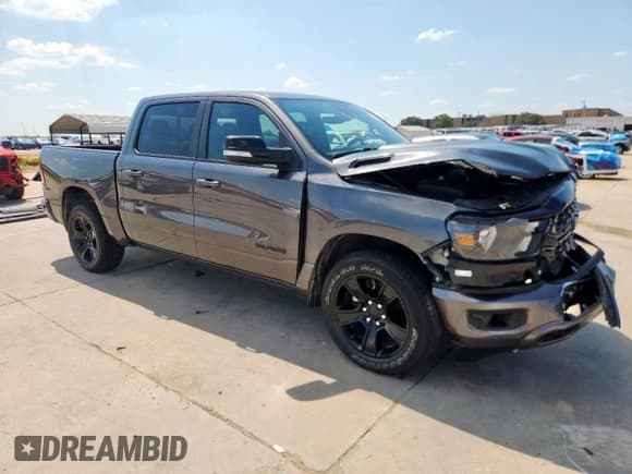 ✅ 2022 Ram 1500 Big Horn • VIN: 1C6RREFT3NN157308 • Lot: 80452495. Wystawiony na Copart z przebiegiem 56 904 mil. Bezpłatny archiwum sprzedaży aukcyjnych z USA i szczegółowy raport historii pojazdu na DreamBid. Zdjęcie 4.