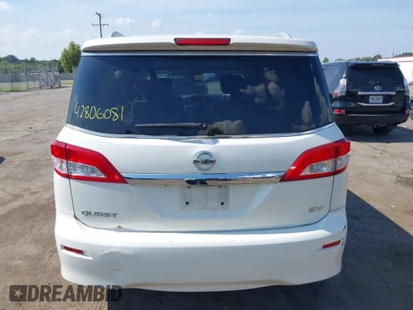 ✅ 2017 Nissan Quest SV • VIN: JN8AE2KP5H9168594 • Лот: 42806081. Опубликован ранее на IAAI с пробегом 130 696 миль. Бесплатный доступ к архиву аукционных продаж из США и подробный отчёт об истории автомобиля на DreamBid. Изображение 16.