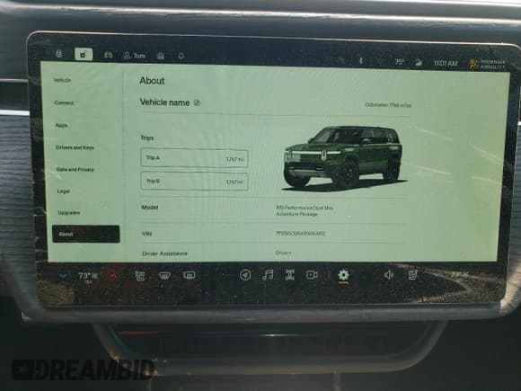 ✅ 2024 Rivian R1S Adventure • VIN: 7PDSGCBAXRN043412 • Lot: 59542685. Listed on Copart with 1,766 mi. Free auction sales archive from the USA and detailed vehicle history report at DreamBid. Image 9.