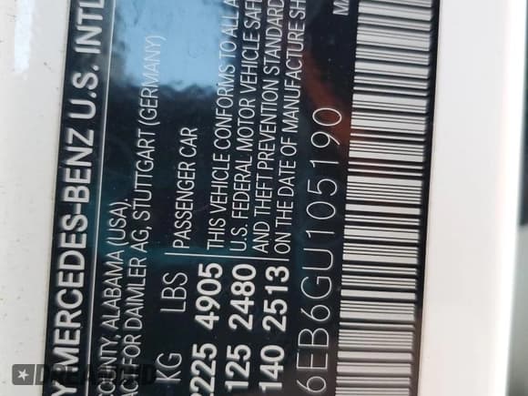 ✅ 2016 Mercedes-Benz C 450 AMG • VIN: 55SWF6EB6GU105190 • Lot: 92265045. Wystawiony na Copart z przebiegiem 109 770 mil. Bezpłatny archiwum sprzedaży aukcyjnych z USA i szczegółowy raport historii pojazdu na DreamBid. Zdjęcie 12.