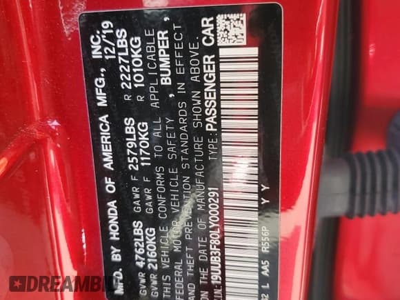 ✅ 2020 Acura TLX Advance • VIN: 19UUB3F80LY000291 • Лот: 54799935. Опубликован ранее на Copart с пробегом 93 459 миль. Бесплатный доступ к архиву аукционных продаж из США и подробный отчёт об истории автомобиля на DreamBid. Изображение 12.