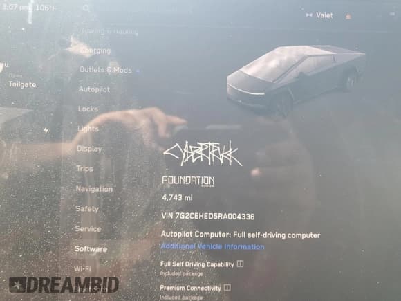 ✅ 2024 Tesla Cybertruck • VIN: 7G2CEHED5RA004336 • Lot: 61506604. Wystawiony na Copart z przebiegiem 4 743 mil. Bezpłatny archiwum sprzedaży aukcyjnych z USA i szczegółowy raport historii pojazdu na DreamBid. Zdjęcie 9.