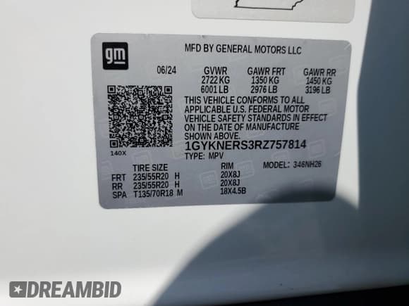 ✅ 2024 Cadillac XT5 Premium Luxury AWD • VIN: 1GYKNERS3RZ757814 • Lot: 58976985. Wystawiony na Copart z przebiegiem 4 608 mil. Bezpłatny archiwum sprzedaży aukcyjnych z USA i szczegółowy raport historii pojazdu na DreamBid. Zdjęcie 14.