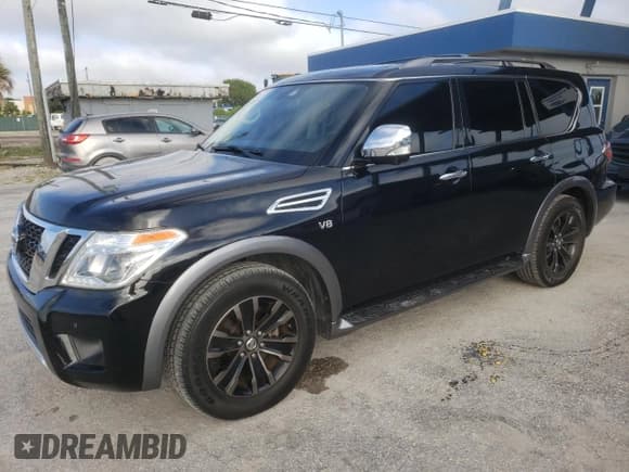 ✅ 2018 Nissan Armada Platinum • VIN: JN8AY2NF9J9331845 • Lot: 84455215. Listed on Copart with 225,330 mi. Free auction sales archive from the USA and detailed vehicle history report at DreamBid. Image 1.