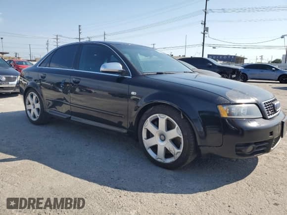 ✅ 2004 Audi S4 • VIN: WAUPL68E44A190598 • Lot: 65608025. Listed on Copart with 93,928 mi. Free auction sales archive from the USA and detailed vehicle history report at DreamBid. Image 4.