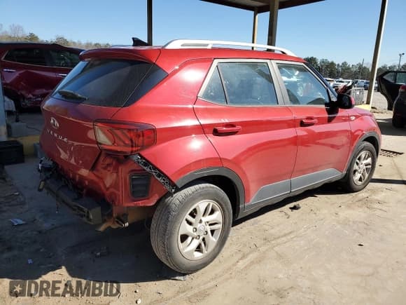✅ 2020 Hyundai Venue SEL • VIN: KMHRC8A32LU032124 • Lot: 46540565. Listed on Copart with 87,004 mi. Free auction sales archive from the USA and detailed vehicle history report at DreamBid. Image 3.