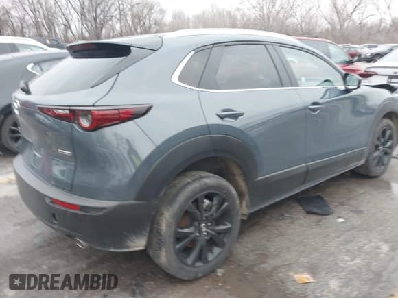✅ 2024 Mazda CX-30 S Carbon Edition • VIN: 3MVDMBCM6RM649875 • Lot: 41479876. Listed on IAAI with 24,468 mi. Free auction sales archive from the USA and detailed vehicle history report at DreamBid. Image 4.
