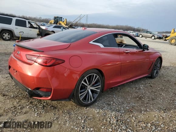 ✅ 2017 Infiniti Q60 Red Sport 400 • VIN: JN1FV7EK9HM610291 • Lot: 45558145. Listed on Copart with 56,940 mi. Free auction sales archive from the USA and detailed vehicle history report at DreamBid. Image 3.