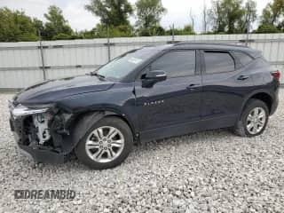 2020 Chevrolet Blazer LT z VIN 3GNKBHRS4LS530191, wystawiony jako Copart lot #71103595 z przebiegiem 107 854 mil mil oraz Czysty tytuł • Clean title. Historia ofert i sprzedaży dostępna na DreamBid. Obrazek 1.