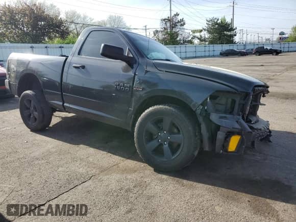 2016 Ram 1500 Express with VIN 3C6JR7AT8GG169837, listed as a Copart auction lot 53047805 with 146,796 mi miles and Salvage title. Bid and sale history available at DreamBid. Image 4.