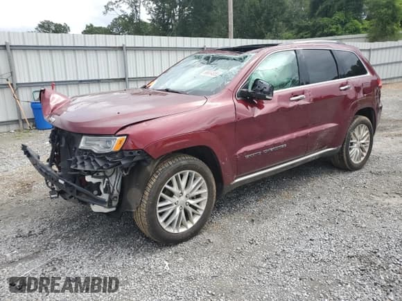 ✅ 2018 Jeep Grand Cherokee Summit • VIN: 1C4RJFJG3JC450504 • Lot: 69654855. Listed on Copart with 118,246 mi. Free auction sales archive from the USA and detailed vehicle history report at DreamBid. Image 1.