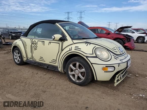 ✅ 2005 Volkswagen Beetle GLS • VIN: 3VWCD31Y65M364335 • Lot: 42923425. Listed on Copart with 118,560 mi. Free auction sales archive from the USA and detailed vehicle history report at DreamBid. Image 4.
