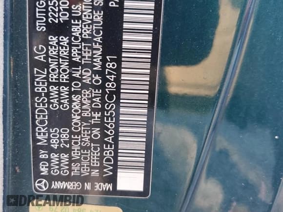 ✅ 1995 Mercedes-Benz E 320 • VIN: WDBEA66E5SC184781 • Lot: 86551665. Wystawiony na Copart z przebiegiem 69 526 mil. Bezpłatny archiwum sprzedaży aukcyjnych z USA i szczegółowy raport historii pojazdu na DreamBid. Zdjęcie 12.