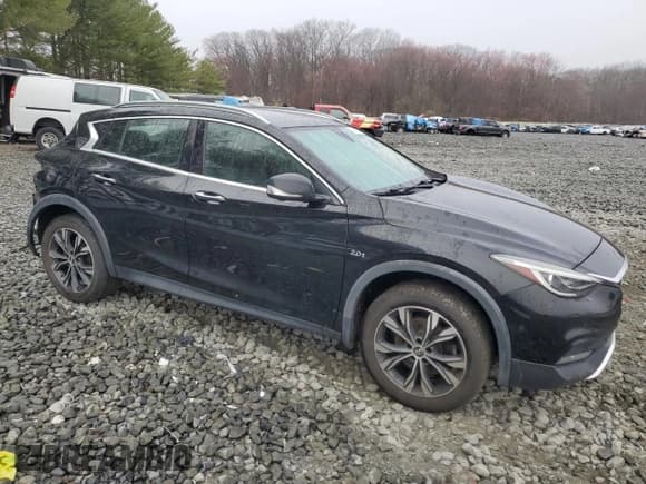 ✅ 2018 Infiniti QX30 Essential • VIN: SJKCH5CR7JA005105 • Lot: 49697605. Listed on Copart with 71,520 mi. Free auction sales archive from the USA and detailed vehicle history report at DreamBid. Image 4.