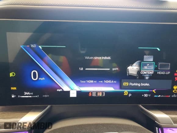 ✅ 2024 BMW 7 Series 740i xDrive • VIN: WBA33EH05RCR68996 • Lot: 73118674. Listed on Copart with 14,266 mi. Free auction sales archive from the USA and detailed vehicle history report at DreamBid. Image 9.