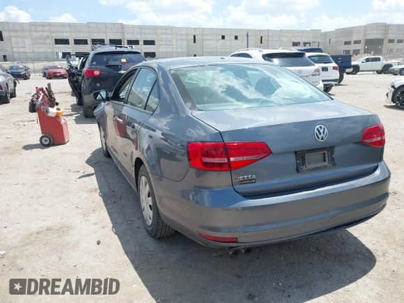 ✅ 2015 Volkswagen Jetta S • VIN: 3VW2K7AJ6FM427091 • Lot: 42696824. Listed on IAAI with 119,056 mi. Free auction sales archive from the USA and detailed vehicle history report at DreamBid. Image 3.