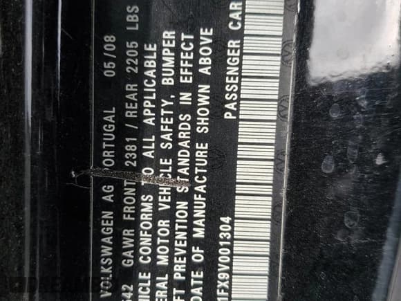 ✅ 2009 Volkswagen Eos Komfort • VIN: WVWBA71FX9V001304 • Lot: 85843225. Wystawiony na Copart z przebiegiem 73 217 mil. Bezpłatny archiwum sprzedaży aukcyjnych z USA i szczegółowy raport historii pojazdu na DreamBid. Zdjęcie 13.