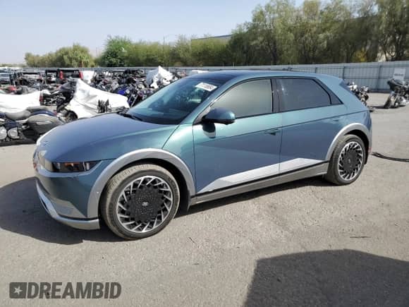 2023 Hyundai Ioniq 5 Limited z VIN KM8KRDAF8PU158044, wystawiony jako Copart lot #71118684 z przebiegiem 10 799 mil mil oraz Szkoda całkowita • Salvage title. Historia ofert i sprzedaży dostępna na DreamBid. Obrazek 1.