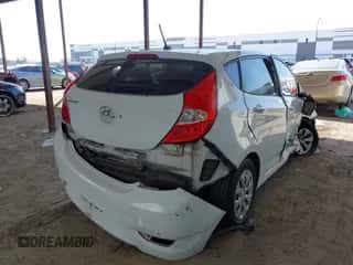 2015 Hyundai Accent GS with VIN KMHCT5AEXFU217791, listed as a IAAI auction lot 43364438 with 74,167 mi miles and . Bid and sale history available at DreamBid. Image 4.