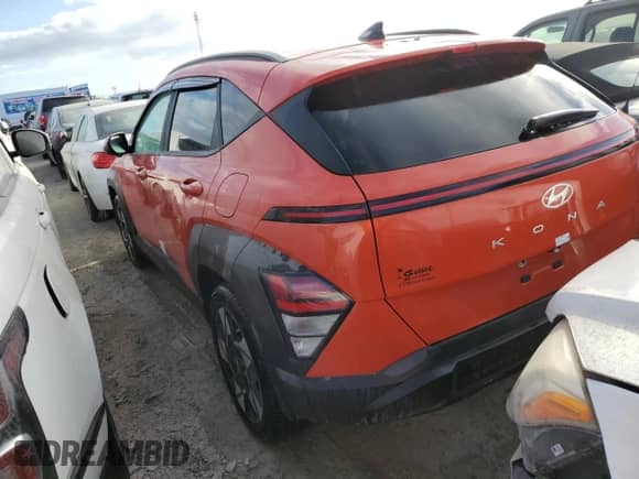 2024 Hyundai Kona SEL with VIN KM8HB3AB8RU052007, listed as a Copart auction lot 73996204 with 1,803 mi miles and Non repairable. Bid and sale history available at DreamBid. Image 2.