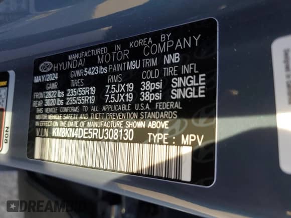 2024 Hyundai Ioniq 5 SEL z VIN KM8KN4DE5RU308130, wystawiony jako Copart lot #74975694 z przebiegiem 920 mil mil oraz Szkoda całkowita • Salvage title. Historia ofert i sprzedaży dostępna na DreamBid. Obrazek 13.