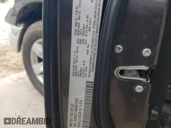 2021 Ram 1500 SLT с VIN 1C6RR6TT6MS517472, выставлен на аукционе Copart как лот 49470045 с пробегом 95 675 миль миль и Списание • Salvage title. История ставок и продаж доступна на DreamBid. Изображение 12.