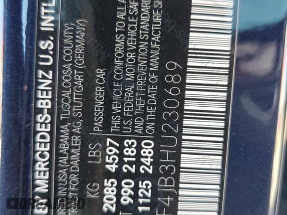 ✅ 2017 Mercedes-Benz C 300 • VIN: 55SWF4JB3HU230689 • Lot: 90582725. Listed on Copart with 76,684 mi. Free auction sales archive from the USA and detailed vehicle history report at DreamBid. Image 12.