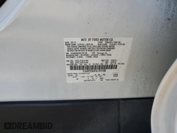 ✅ 2015 Ford Taurus SEL • VIN: 1FAHP2E83FG192108 • Lot: 82410495. Wystawiony na Copart z przebiegiem 73 912 mil. Bezpłatny archiwum sprzedaży aukcyjnych z USA i szczegółowy raport historii pojazdu na DreamBid. Zdjęcie 12.