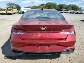 2023 Hyundai Elantra Limited with VIN KMHLP4AG2PU563559, listed as a Copart auction lot 70636795 with 20,963 mi miles and Salvage title. Bid and sale history available at DreamBid. Image 6.
