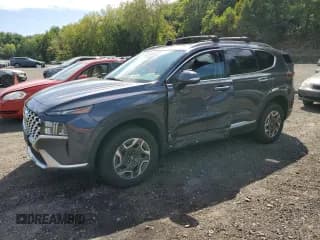✅ 2022 Hyundai Santa Fe Blue • VIN: KM8S2DA16NU018712 • Лот: 69181765. Опубликован ранее на Copart с пробегом 56 357 миль. Бесплатный доступ к архиву аукционных продаж из США и подробный отчёт об истории автомобиля на DreamBid. Изображение 1.