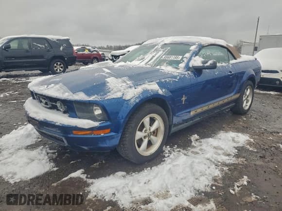 ✅ 2007 Ford Mustang Deluxe • VIN: 1ZVHT84N875263135 • Lot: 95681195. Listed on Copart with 187,525 mi. Free auction sales archive from the USA and detailed vehicle history report at DreamBid. Image 1.