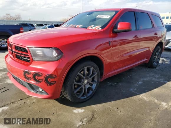 ✅ 2016 Dodge Durango R/T • VIN: 1C4SDJCT3GC315845 • Лот: 80342685. Опубликован ранее на Copart с пробегом 120 045 миль. Бесплатный доступ к архиву аукционных продаж из США и подробный отчёт об истории автомобиля на DreamBid. Изображение 1.
