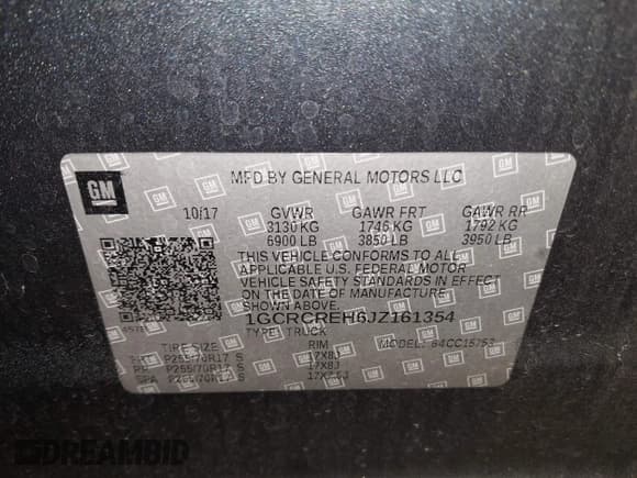 ✅ 2018 Chevrolet Silverado 1500 LT • VIN: 1GCRCREH6JZ161354 • Лот: 43473407. Опубликован ранее на IAAI с пробегом 124 840 миль. Бесплатный доступ к архиву аукционных продаж из США и подробный отчёт об истории автомобиля на DreamBid. Изображение 9.