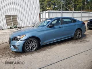 ✅ 2018 Genesis G80 Sport • VIN: KMHGN4JB9JU230908 • Lot: 83996125. Listed on Copart with 77,795 mi. Free auction sales archive from the USA and detailed vehicle history report at DreamBid. Image 1.