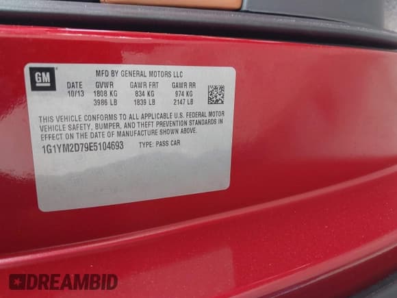 ✅ 2014 Chevrolet Corvette Z51 3LT • VIN: 1G1YM2D79E5104693 • Lot: 43599789. Wystawiony na IAAI z przebiegiem 31 077 mil. Bezpłatny archiwum sprzedaży aukcyjnych z USA i szczegółowy raport historii pojazdu na DreamBid. Zdjęcie 9.